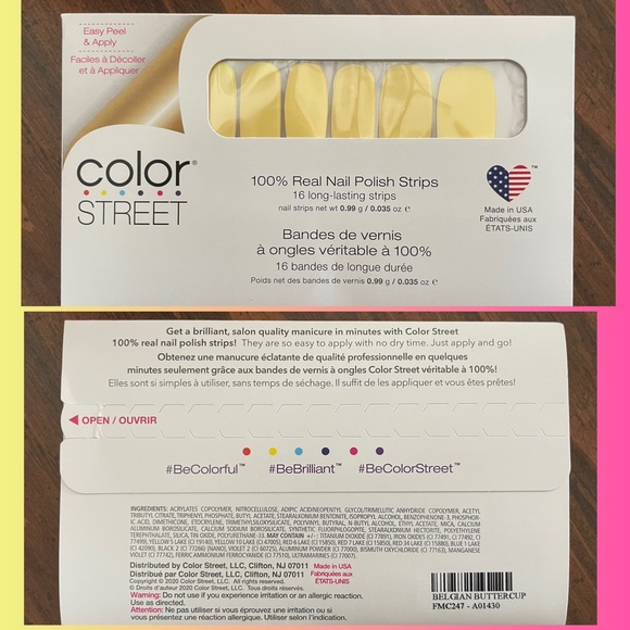 NEW Color Street: Belgium Buttercup & Dansk All Night • Nail Polish Strips - Picture 4 of 5